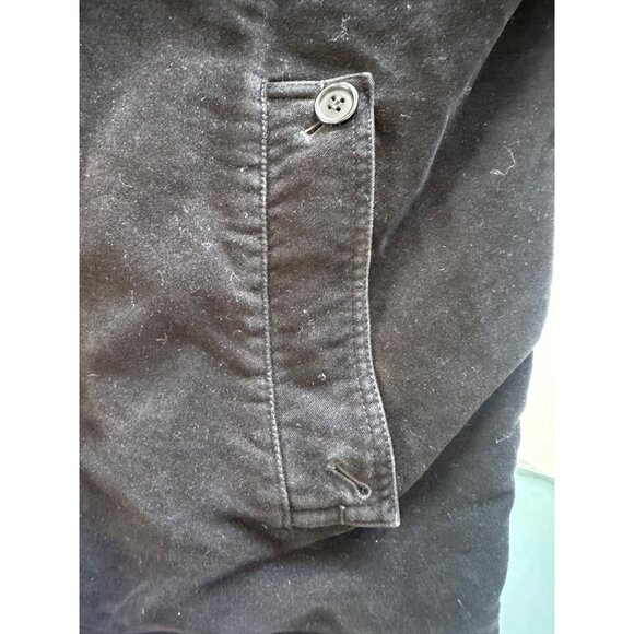 VTG Lacoste 54/6 (XL) Men's Heavyweight Full Zip Black Jacket Crocodile Logo - Picture 8 of 9